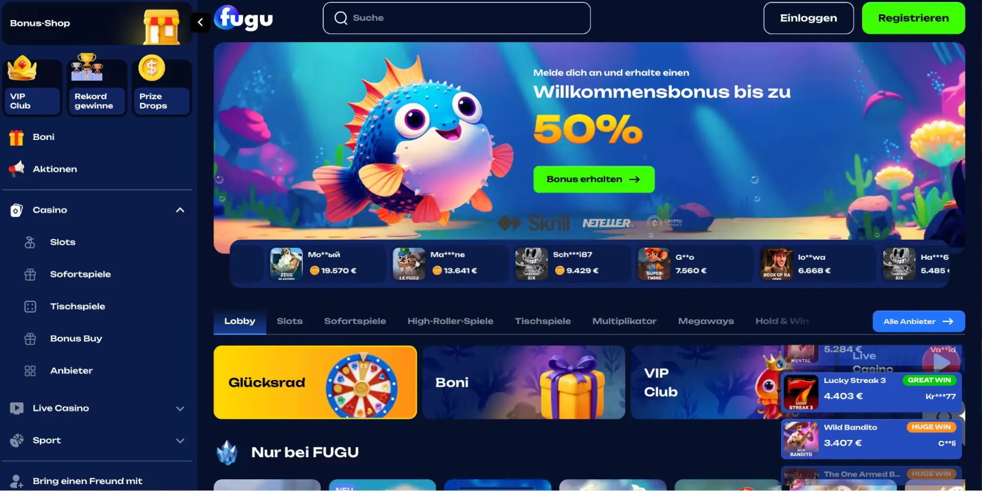 Auszahlungen bei Fugu Casino: Geschwindigkeit und Limits Auszahlungen bei Fugu Casino: Geschwindigkeit und Limits